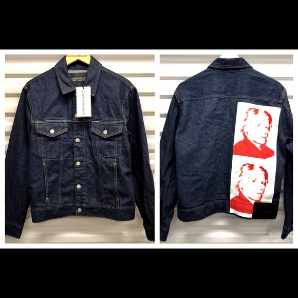 calvin klein warhol denim jacket